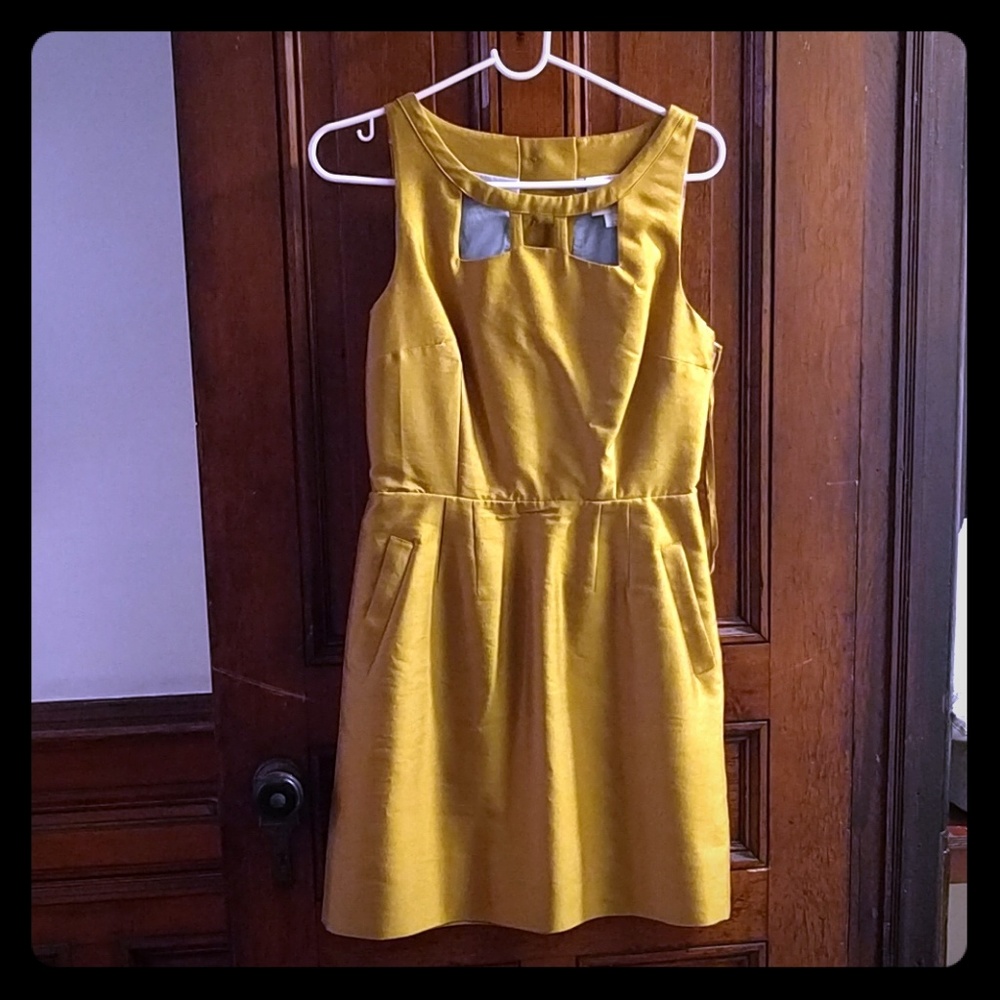 Anthropologie Gold Maeve Dress