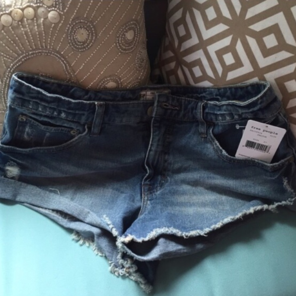 Free People Denim Cut-Off Shorts