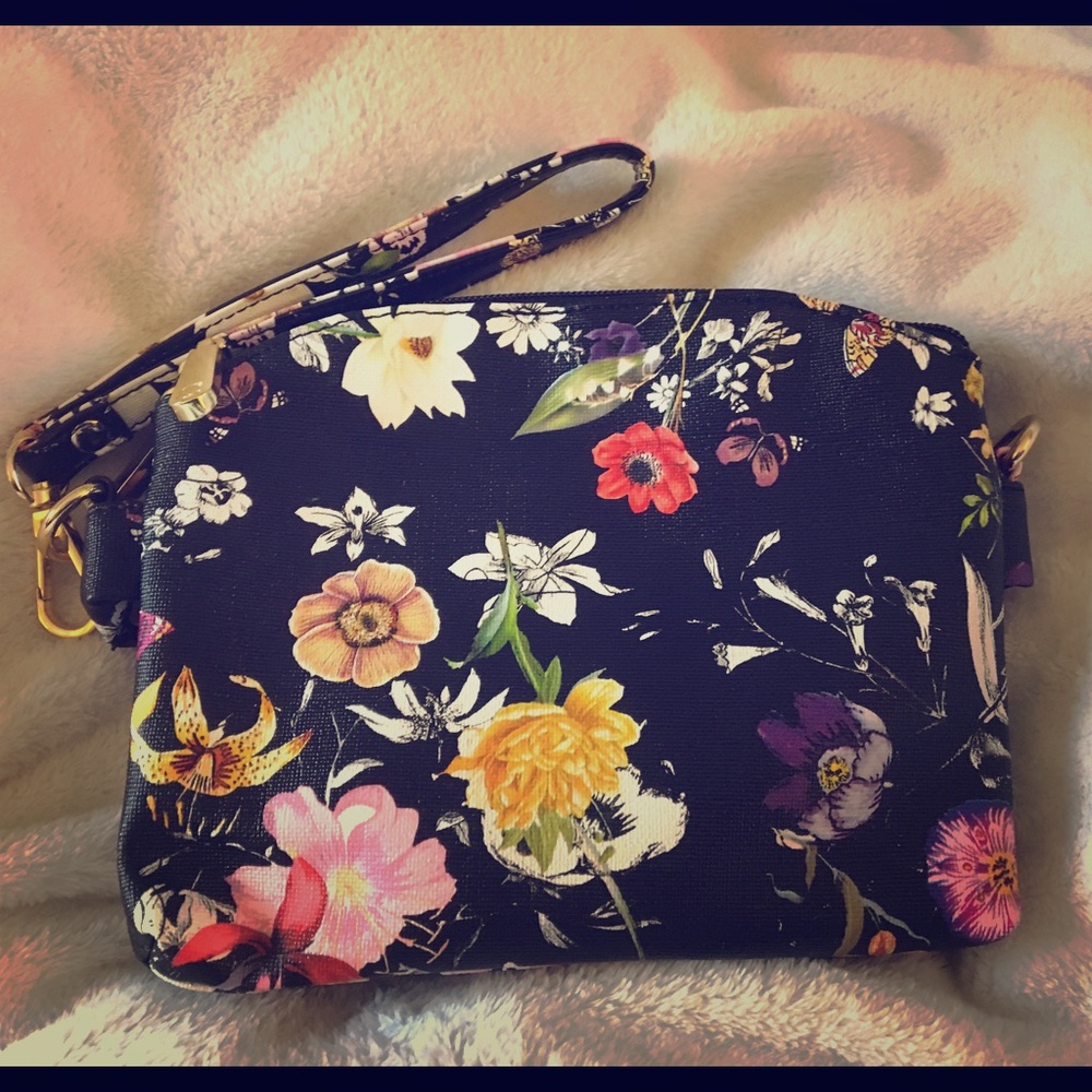 Floral Clutch/Cross-body bag