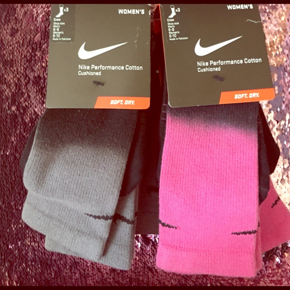 Nike Performance Cotton Cushioned Socks bundle