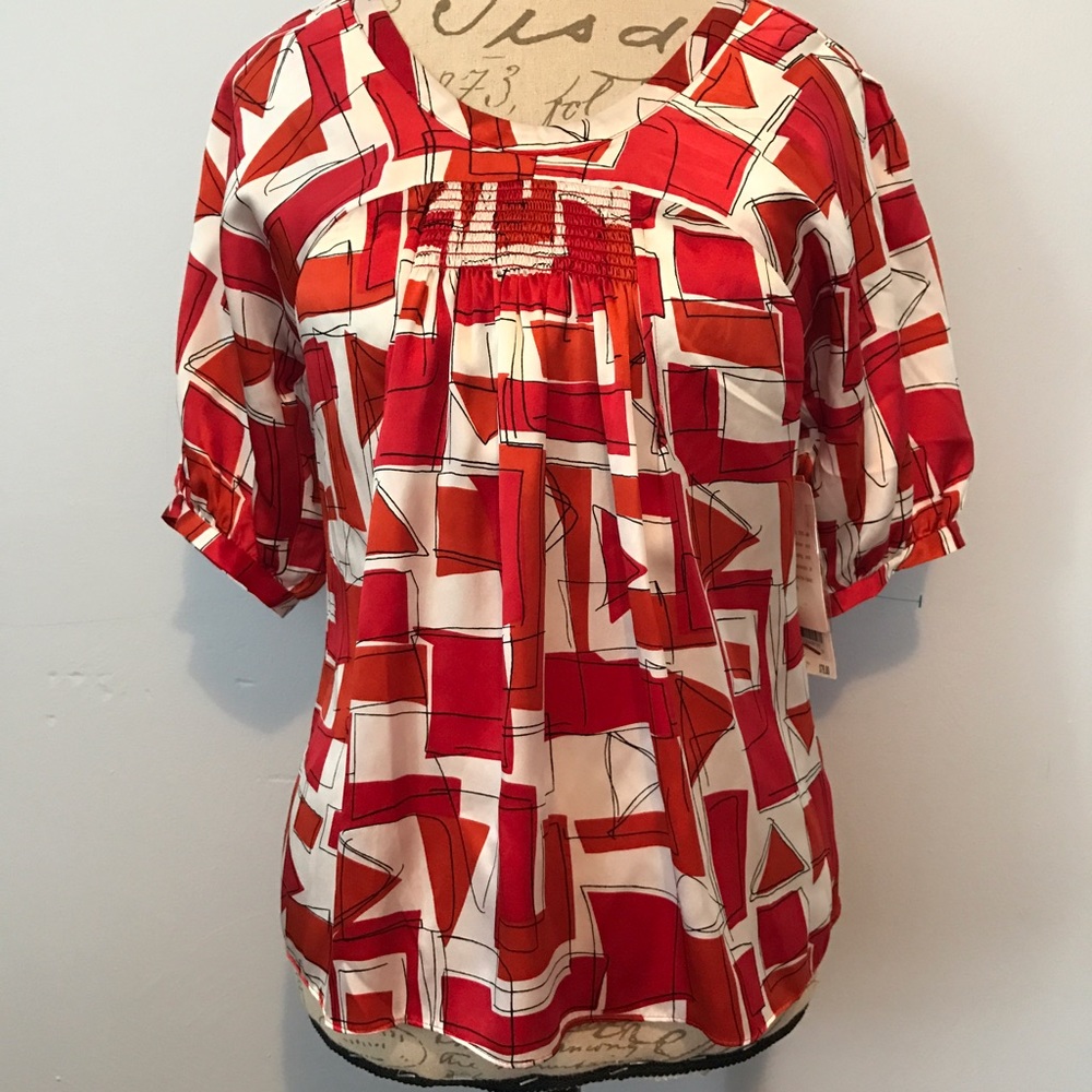 NWT Small Nine West Silk Blouse