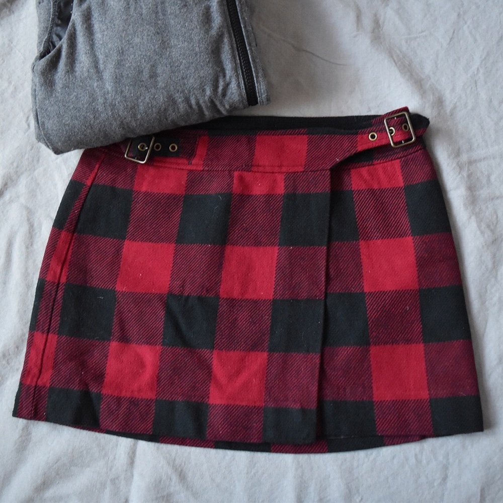 Red Buffalo Plaid Skirt