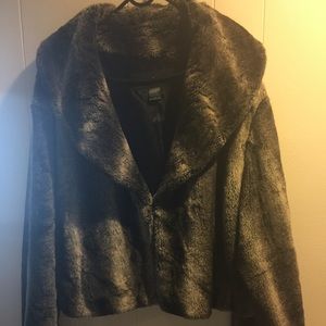 Faux fur jacket
