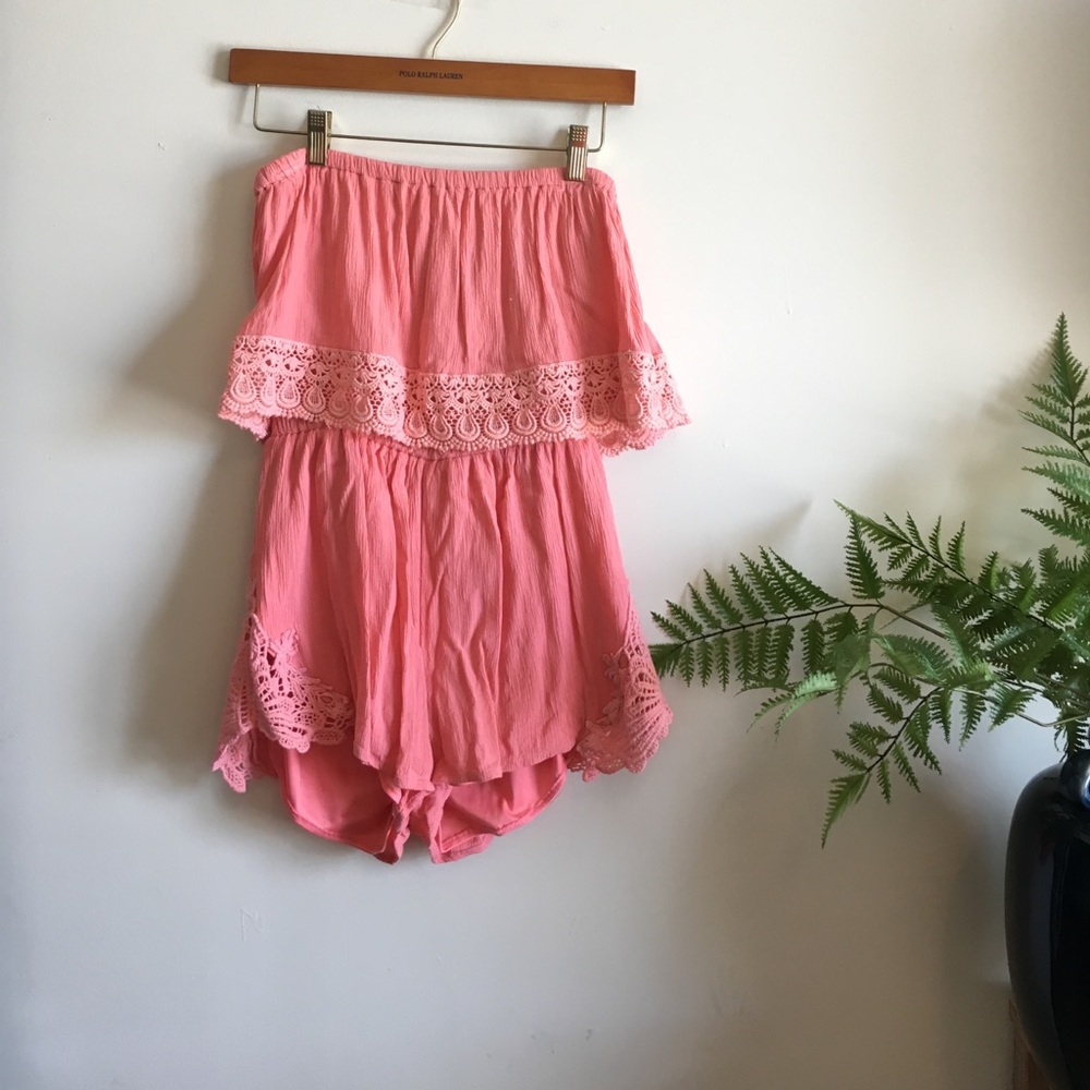 Strapless Romper