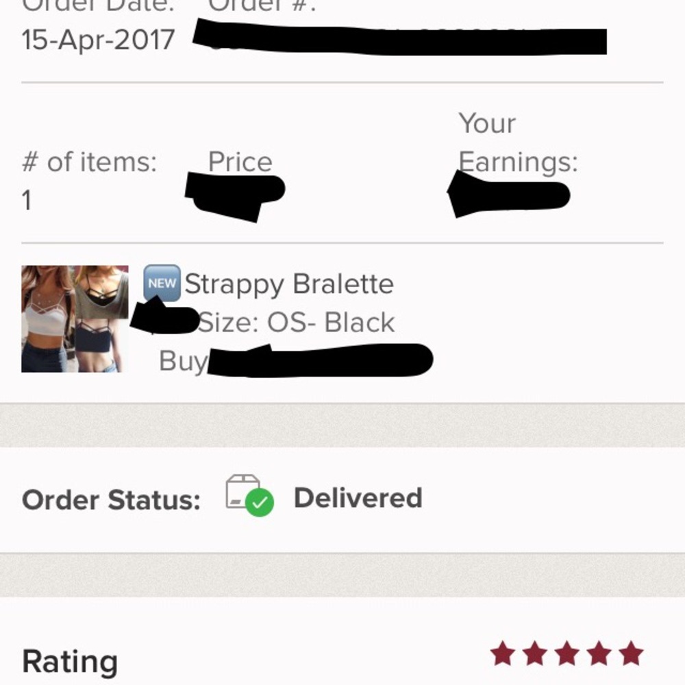 2 Pack Strappy Bralettes - Picture 5 of 6