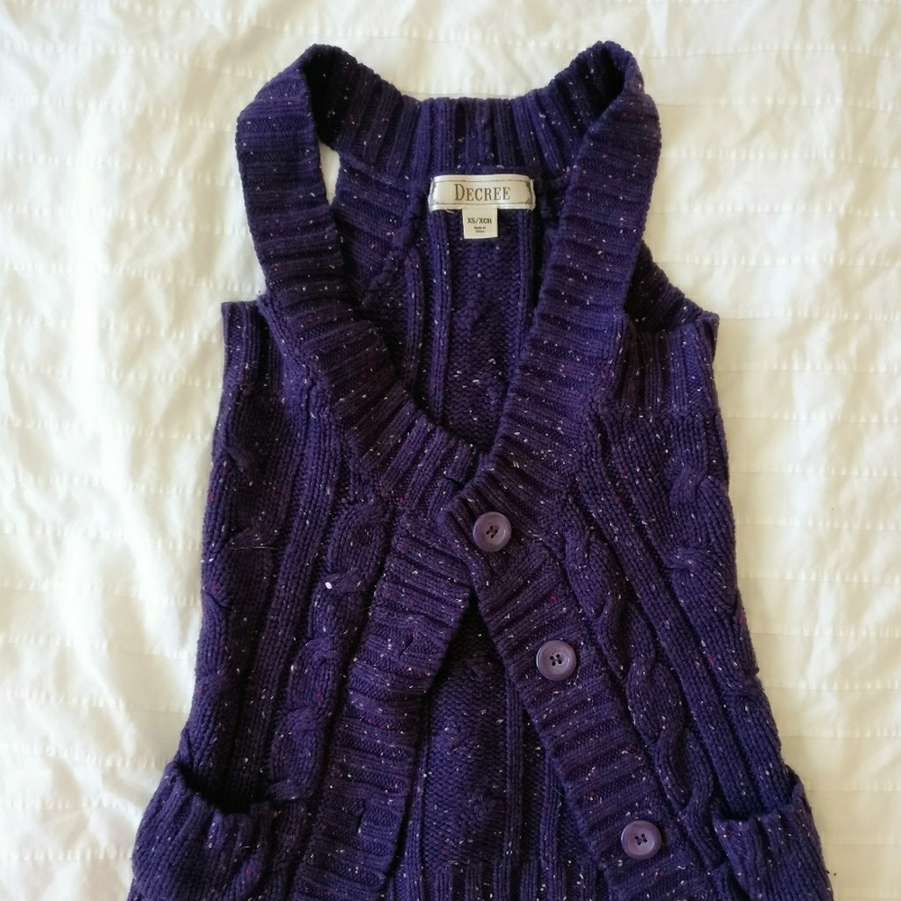 Chunky knit sweater vest
