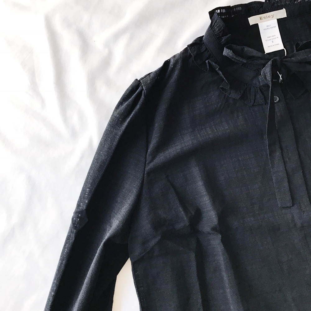 Tie Neck Blouse - Picture 5 of 7