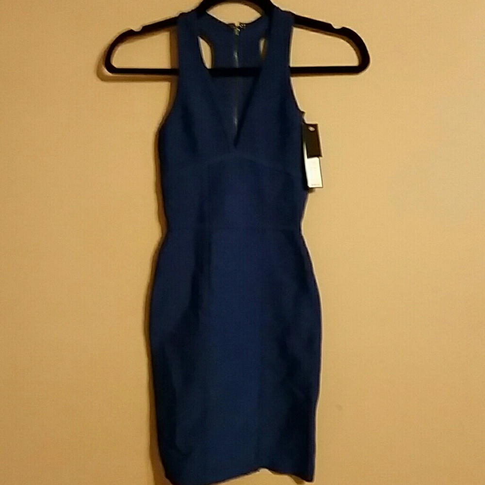 Blue BCBG Max Azria Bandage Dress