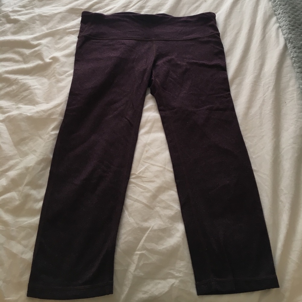 Purple workout capris
