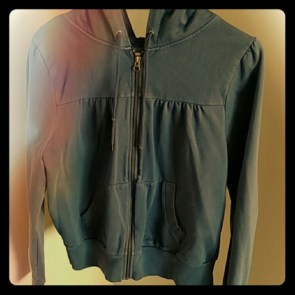 Navy Blue Calvin Klein Zip Down Hoodie