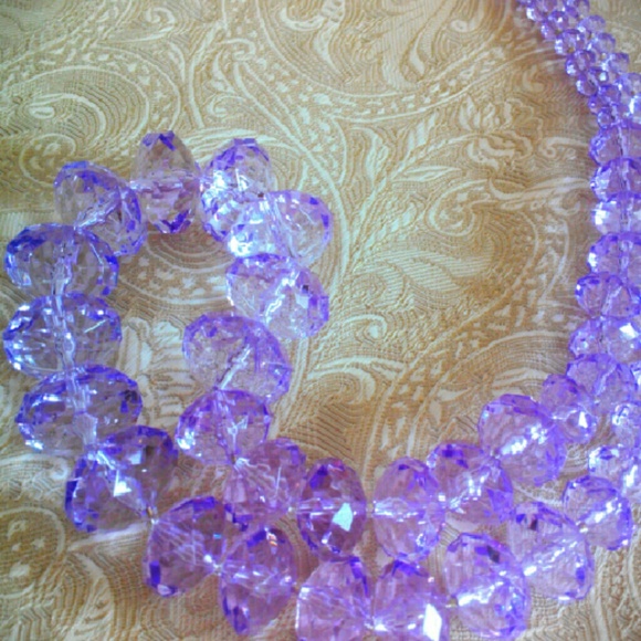 Joan Rivers Lavender Lucite Graduated Necklace - Picture 3 of 4