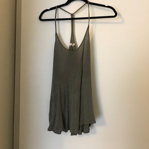 Olive green tank top