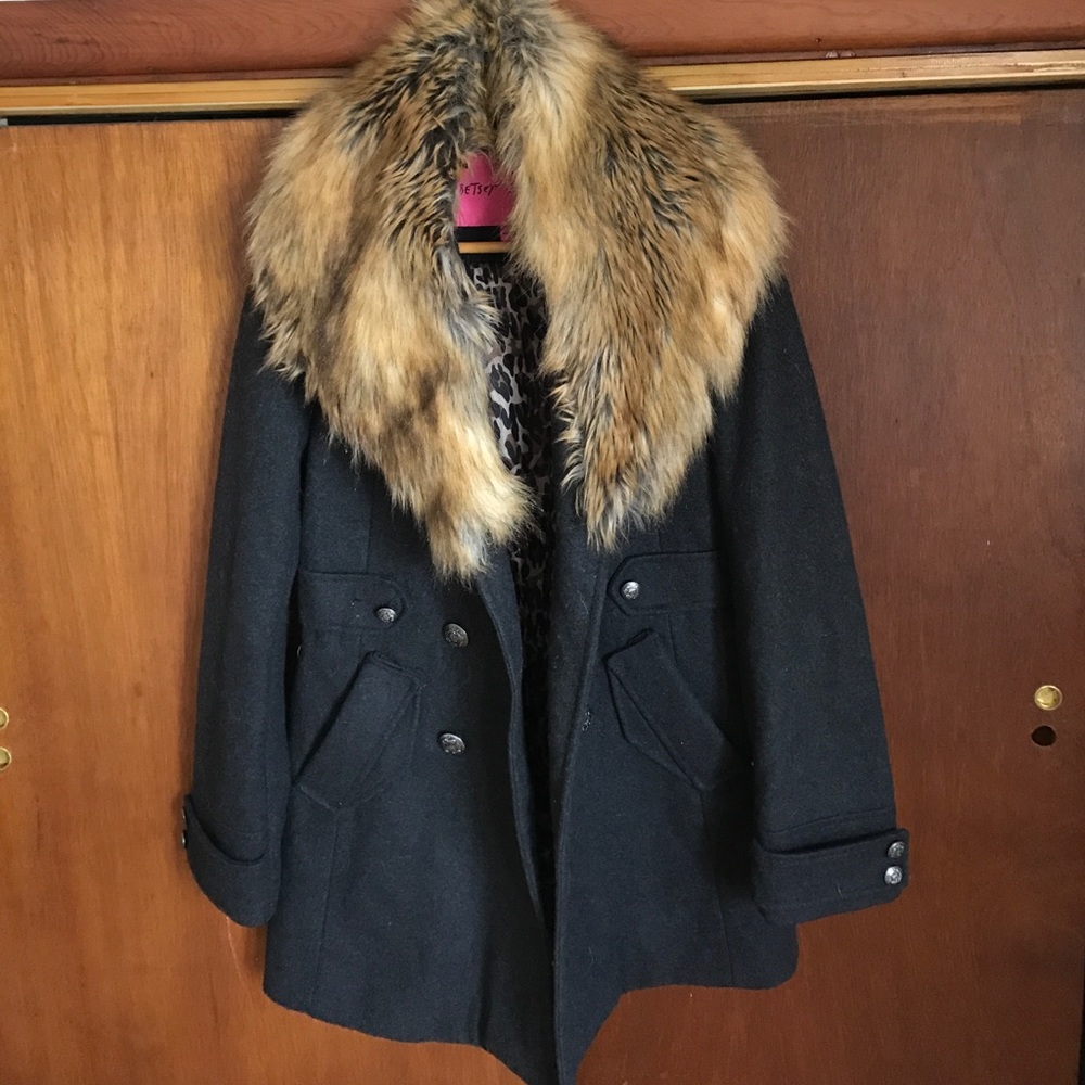 Betsy Johnson Military Coat