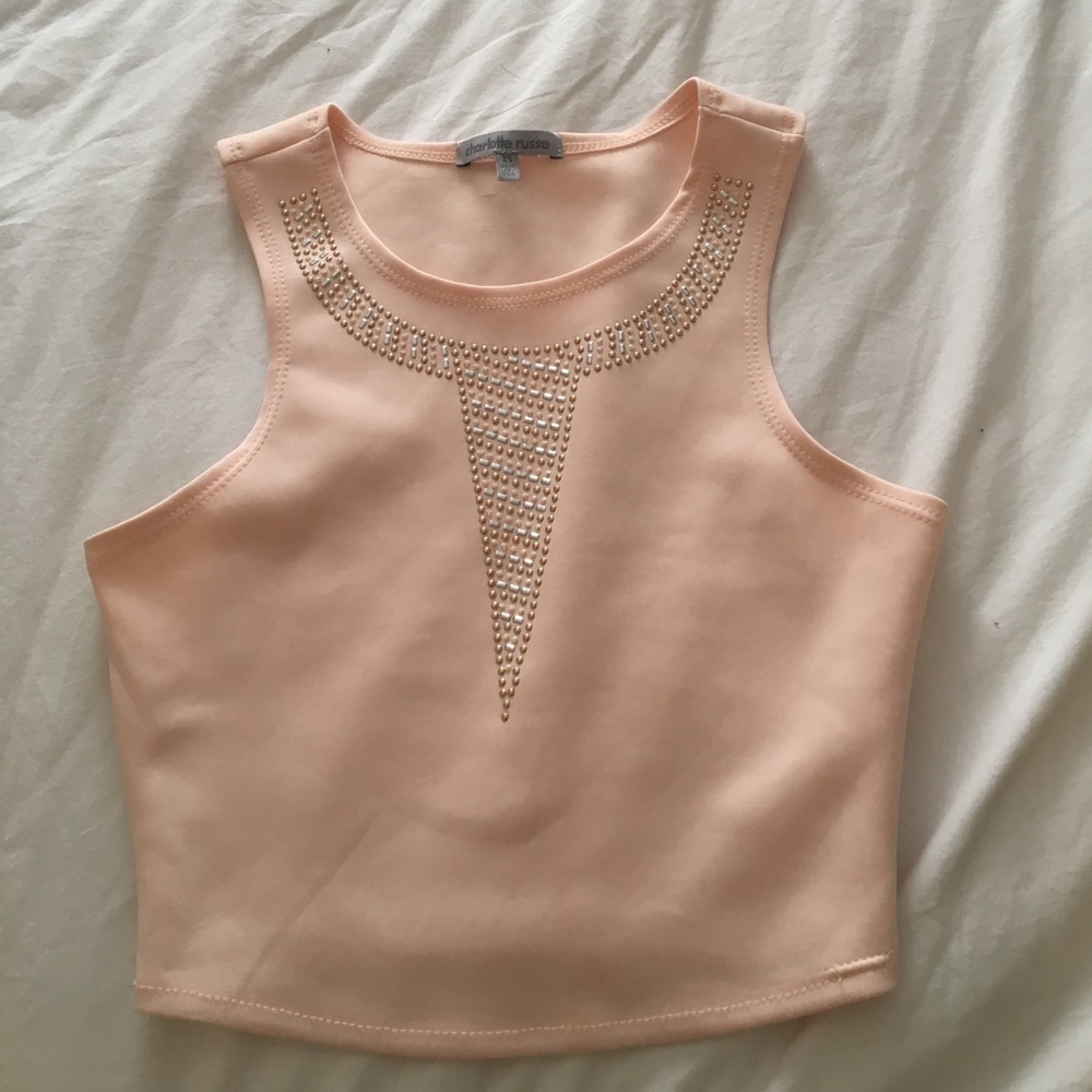 Pink crop top
