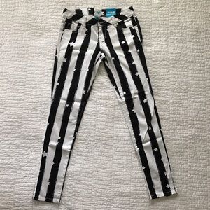 L'amour by JCPenney Stripes + Stars Denim Leggings