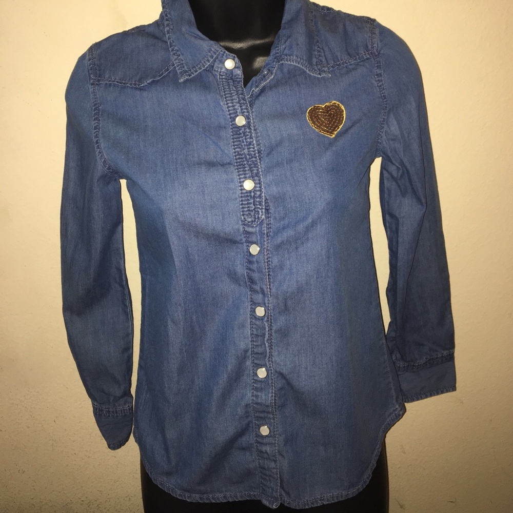 Girls Denim Shirt