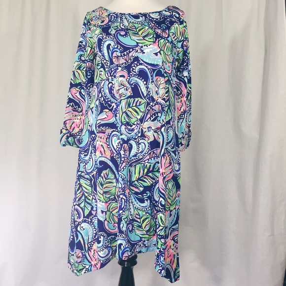 NWT Lilly Pulitzer Edna Dress Hanging with Fronds - Picture 4 of 8