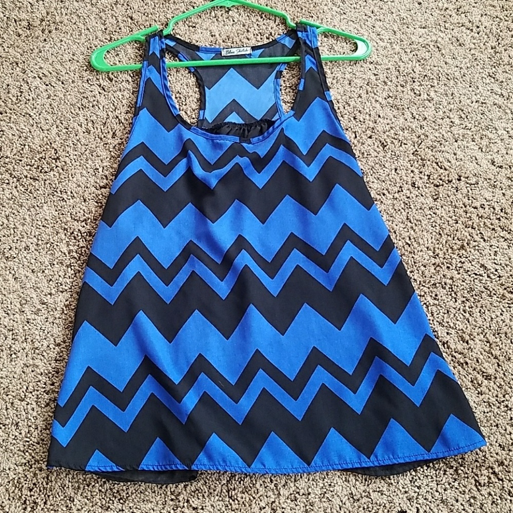 Aztec tank with see-through back