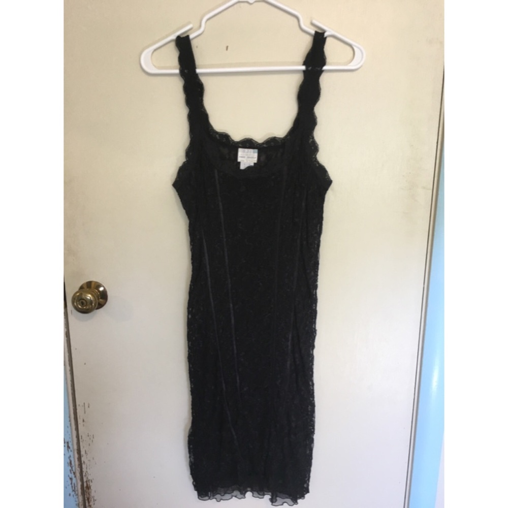NWOT Free People Intimates Black Lace Slip