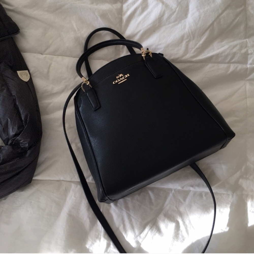 Coach Structured Pebbled Leather Crossbody Bag