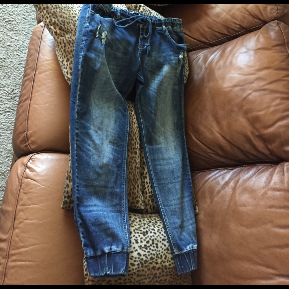 Jean joggers