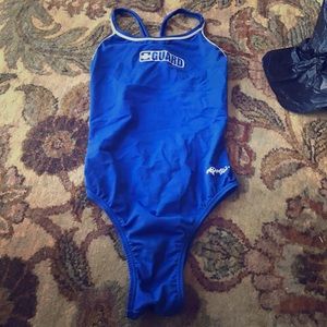 One piece lifeguard swimsuit