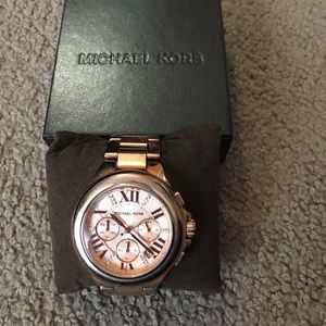 Authentic Michael Kors Camille rose gold watch