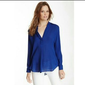 Vince long-sleeved blue blouse