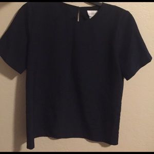 Simple Dark Blue Blouse