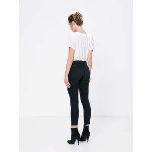 MOTHER denim looker ankle fray