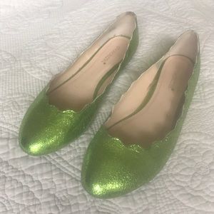 Shoedazzle Misty Green Flats