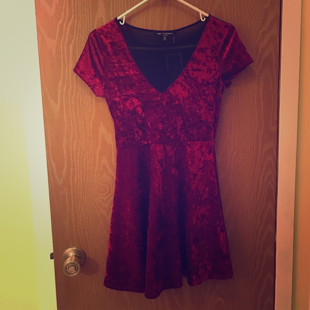 RED VELVET DRESS! NWT