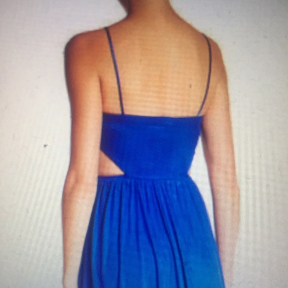 Sexy Blue Cut Out Mini Dress - Picture 2 of 3
