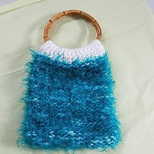 Homemade knit purse