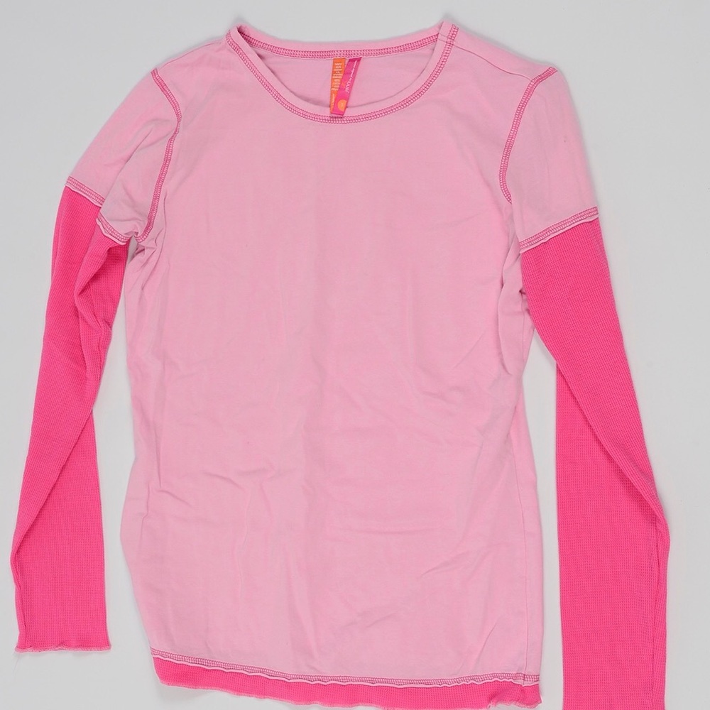 Pink pajama top.