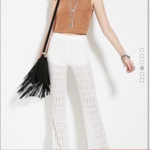Forever 21  knit crochet pants