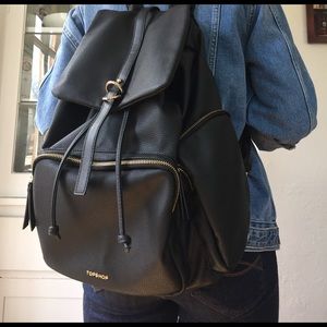 Topshop black backpack