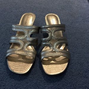 Silver sandals- Kelly & Katie
