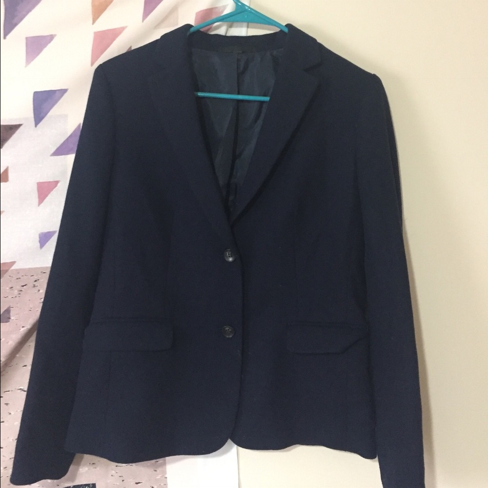 Uniqlo navy wool blazer