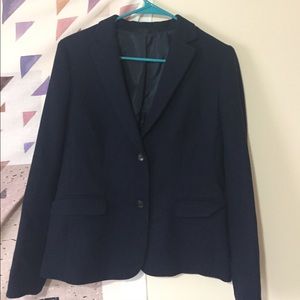 Uniqlo navy wool blazer