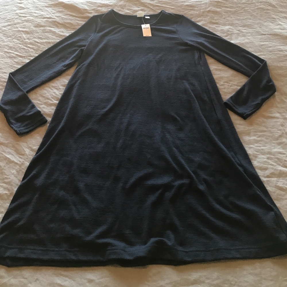 Navy swing dress