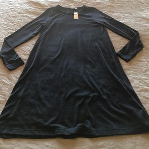 Navy swing dress