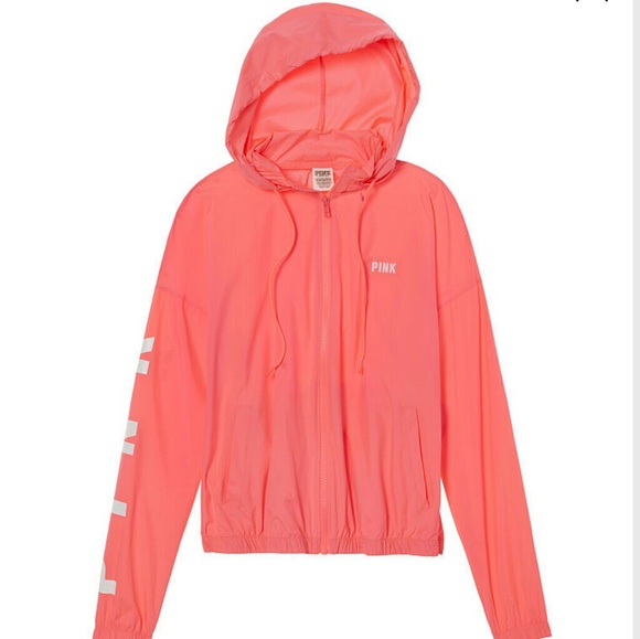Nwt VS PINK Anorak XS/S Neon Nectar Windbreaker - Picture 2 of 4