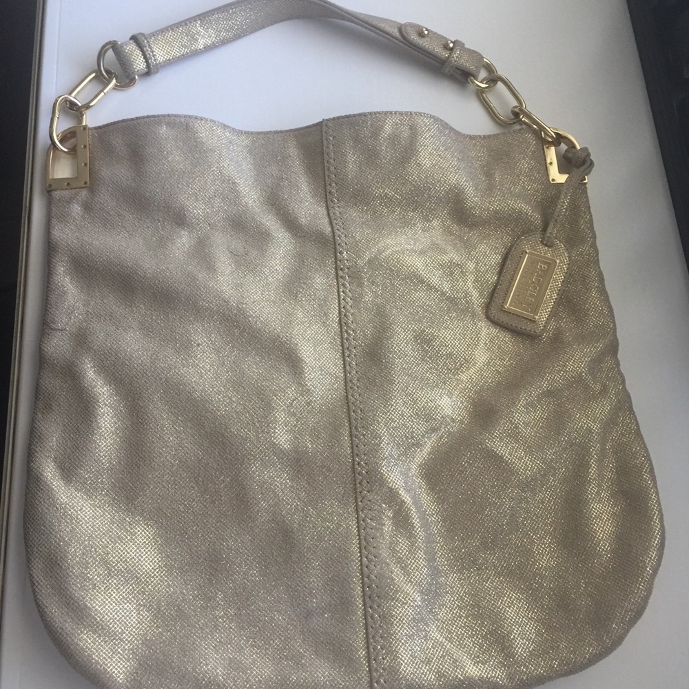 Gold canvas tote