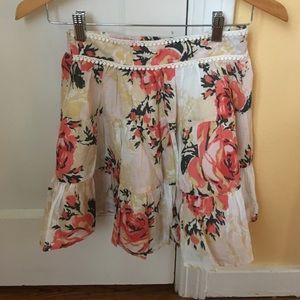 Urban Outfitters Floral mini skirt