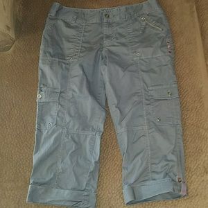 Size 12 Apt 9 grey capris