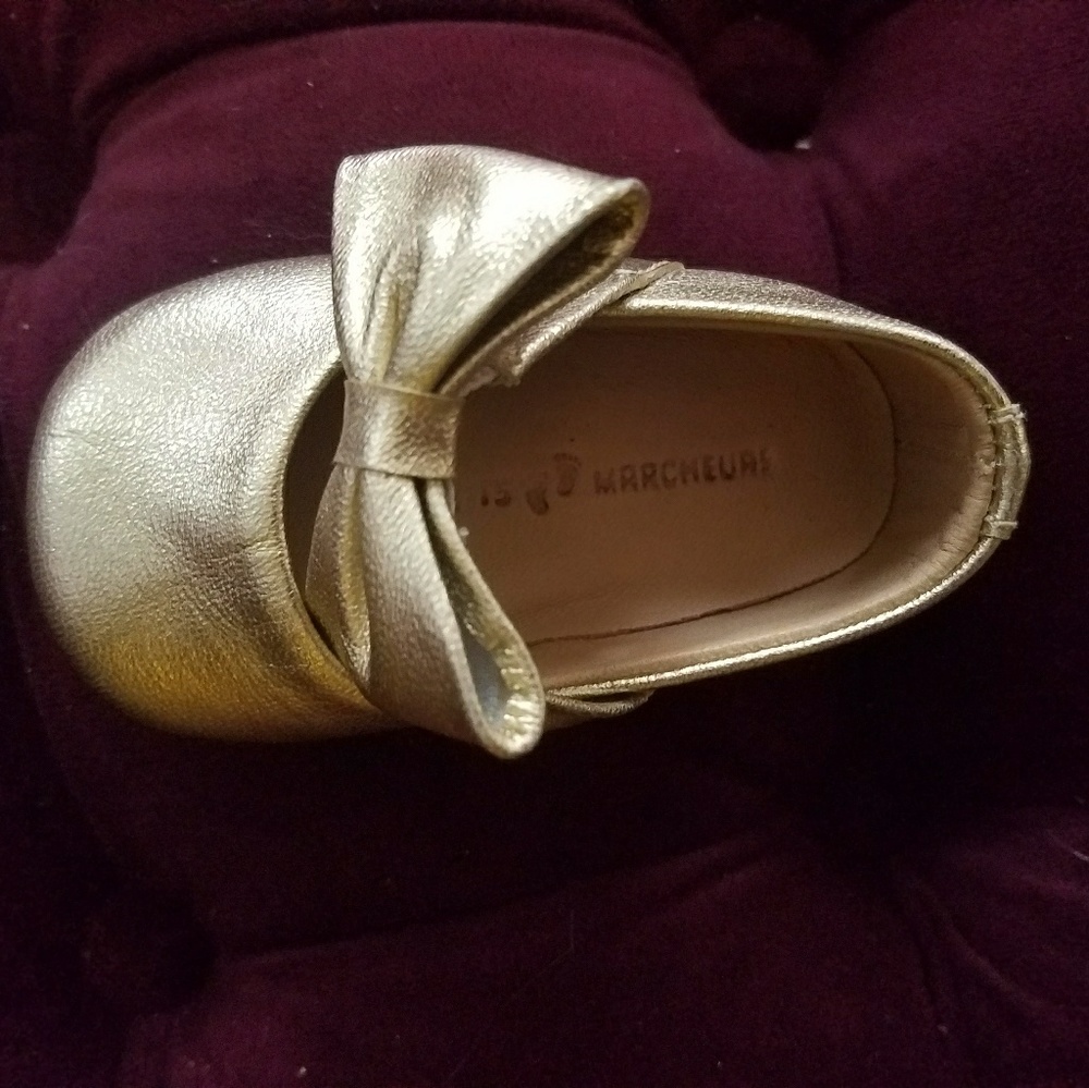 Gold Petit Marcheurs Shoes