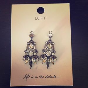 Loft Bejeweled Earrings - NWT