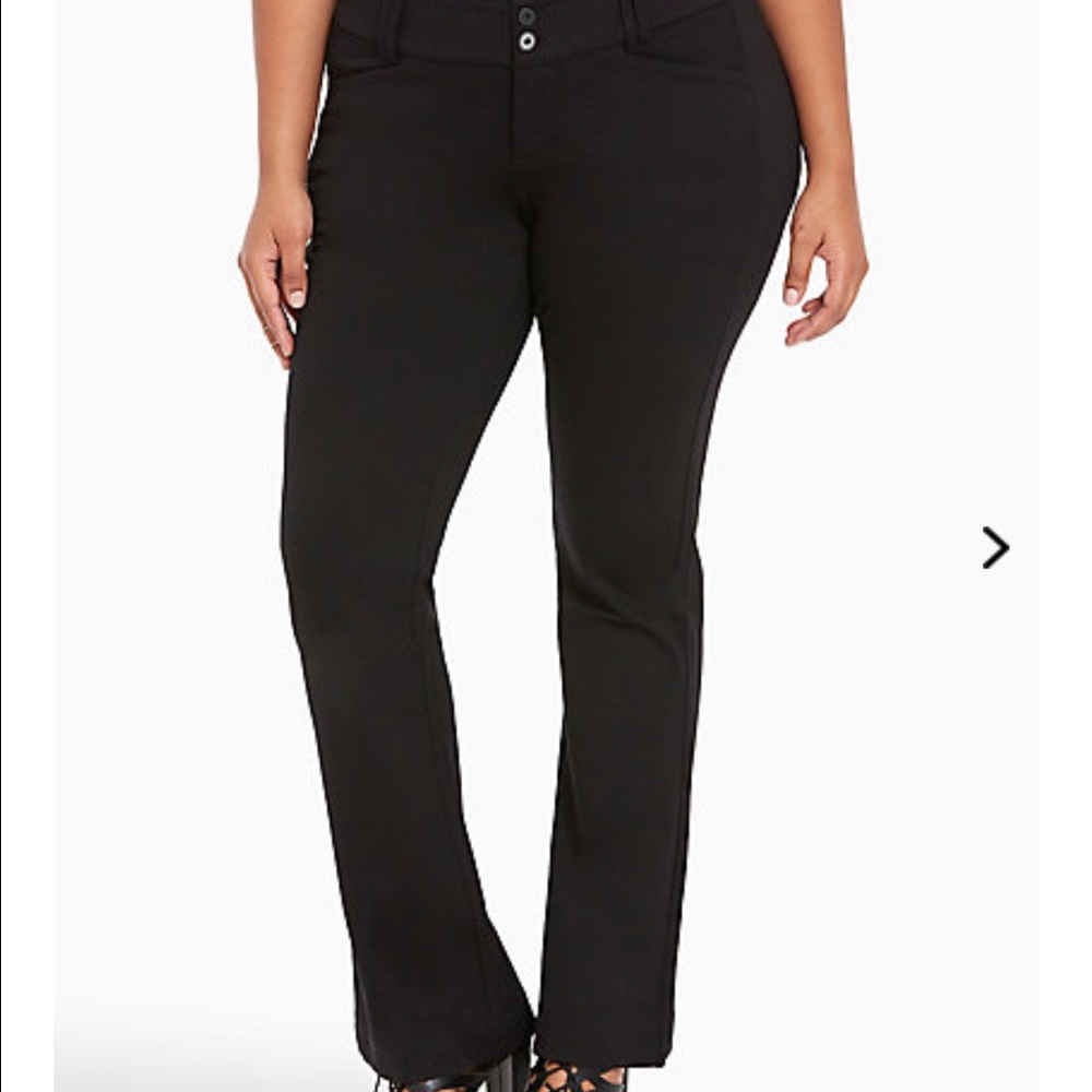 Torrid Trouser Pant - Black All Nighter Pointe
