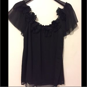 Black Ann Taylor Loft blouse